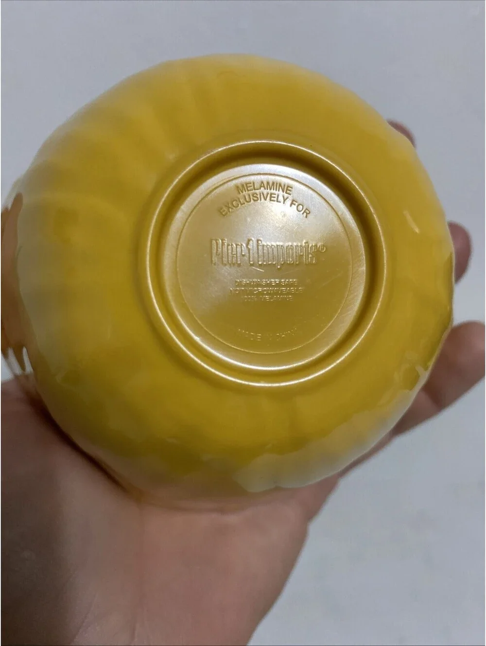 4) Pier 1 2Yellow 2blue 12 Oz Melamine Bowls Flower Petals Dessert Dipping Prep